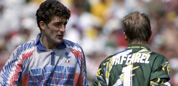 Pagliuca quase se tornou herói em 1994, mas viu Taffarel vencer com dois erros italianos - Arquivo/Folha Imagem