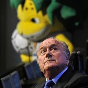 Joseph Blatter concede entrevista na sede da Fifa em Zurique - Fabrice Coffrini/AFP