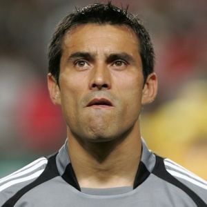 Justo Villar, jogador da seleção do Paraguai