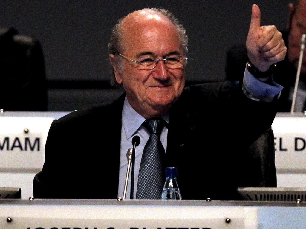 Joseph Blatter anuncia nova candidatura para presidência da Fifa durante o 60º congresso da entidade