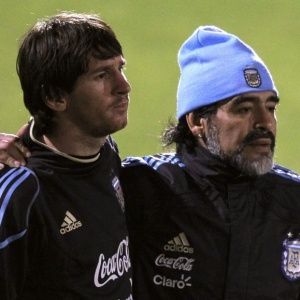 Maradona elogiou Messi e espera que atacante repita atuao destacada do <i>Pibe</i> no Mundial de 86