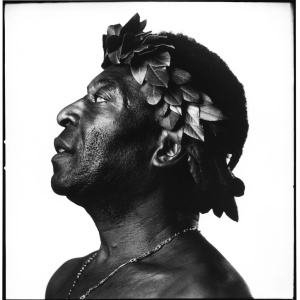 Retrato de Pel feito pelo fotgrafo Marcio Scavone integra exposio no Museu Afro Brasil
