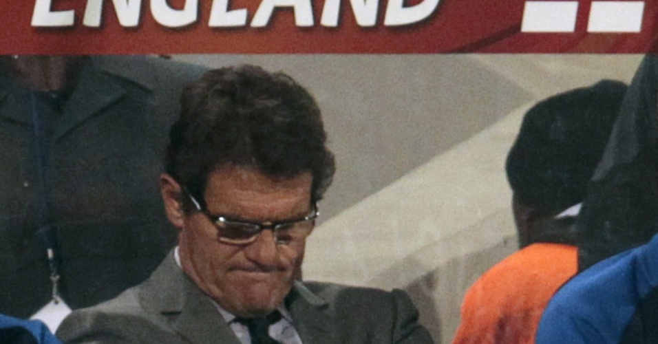 Fabio Capello fica sem reação em goleada sofrida para a Alemanha
