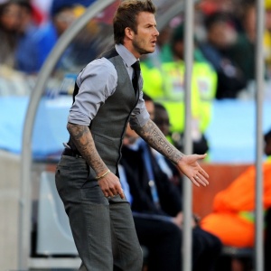 David Beckham trabalhou como assistente-tcnico da seleo inglesa na Copa do Mundo