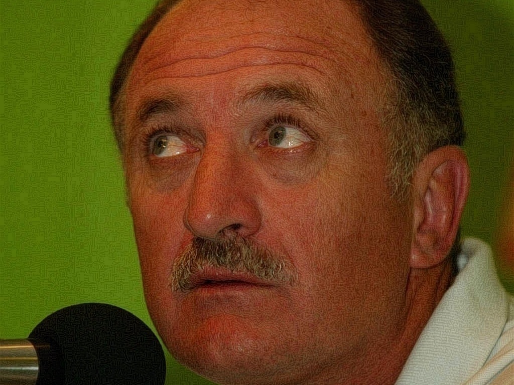 Luiz Felipe Scolari no comando da seleção, em 2002