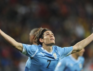 Cavani ajudou o Uruguai a terminar a Copa do Mundo na quarta colocao