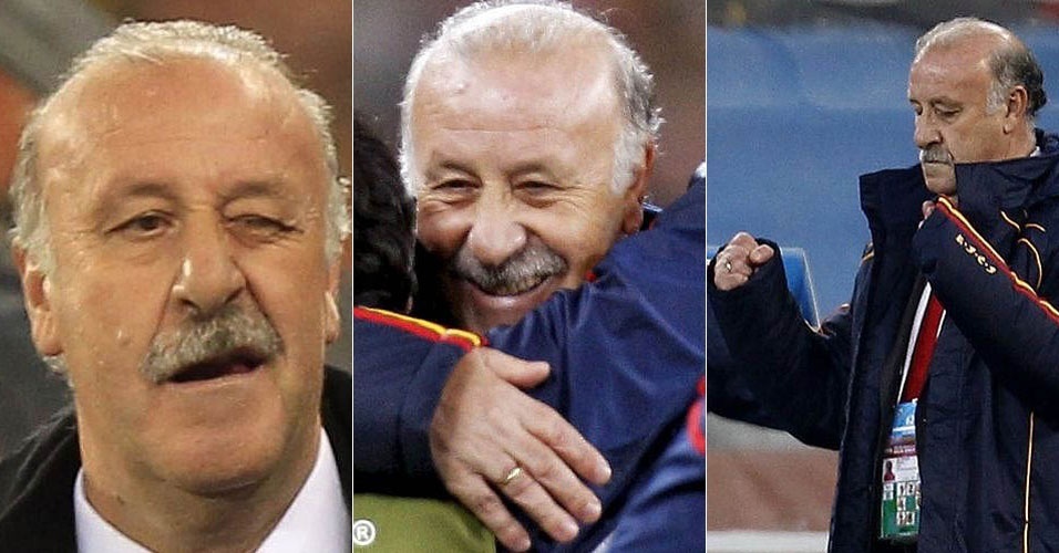 Vicente del Bosque: caretas e sorrisos do técnico da Espanha