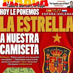 Jornal espanhol Marca divulga como ser a camisa da seleo caso a Fria conquiste o Mundial-2010