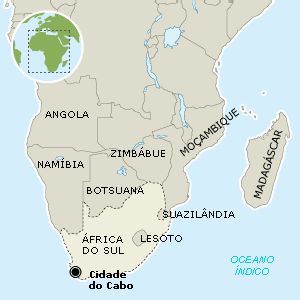 África do Sul - Mapa