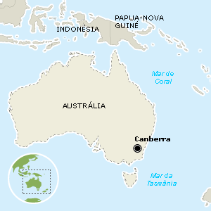 Austrália - Mapa
