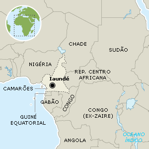 Camarões - Mapa