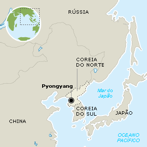 Coreia do Norte - Mapa
