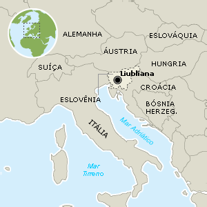 Eslovênia - Mapa