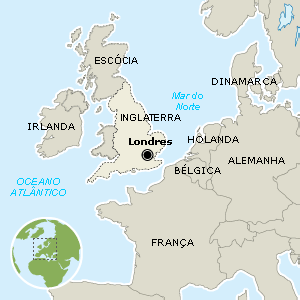 Inglaterra - Mapa