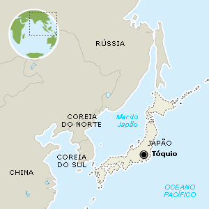 Japão - Mapa