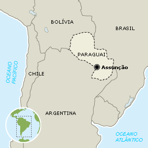 Paraguai - Mapa